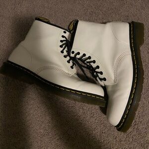 Dr. Martens Women's White Combat Boots